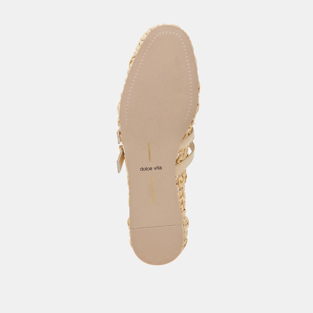 BAYLEE SUNFLOWER BALLET FLATS LT NATURAL MACRAME - Dolce Vita