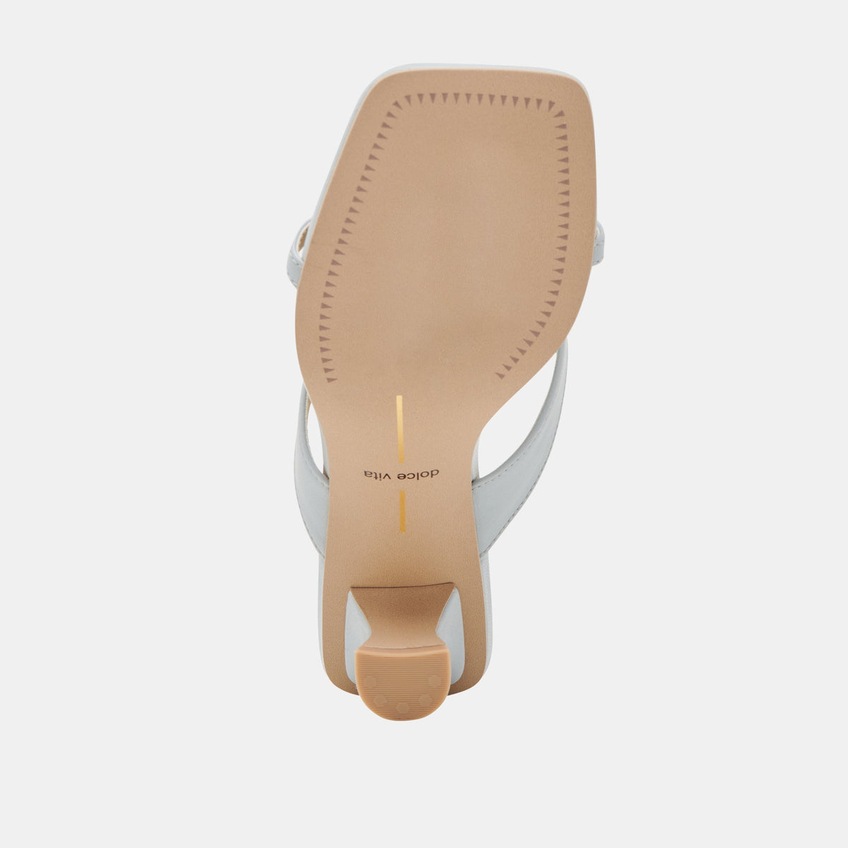 BREVEL WIDE HEELS LIGHT BLUE LEATHER - Dolce Vita