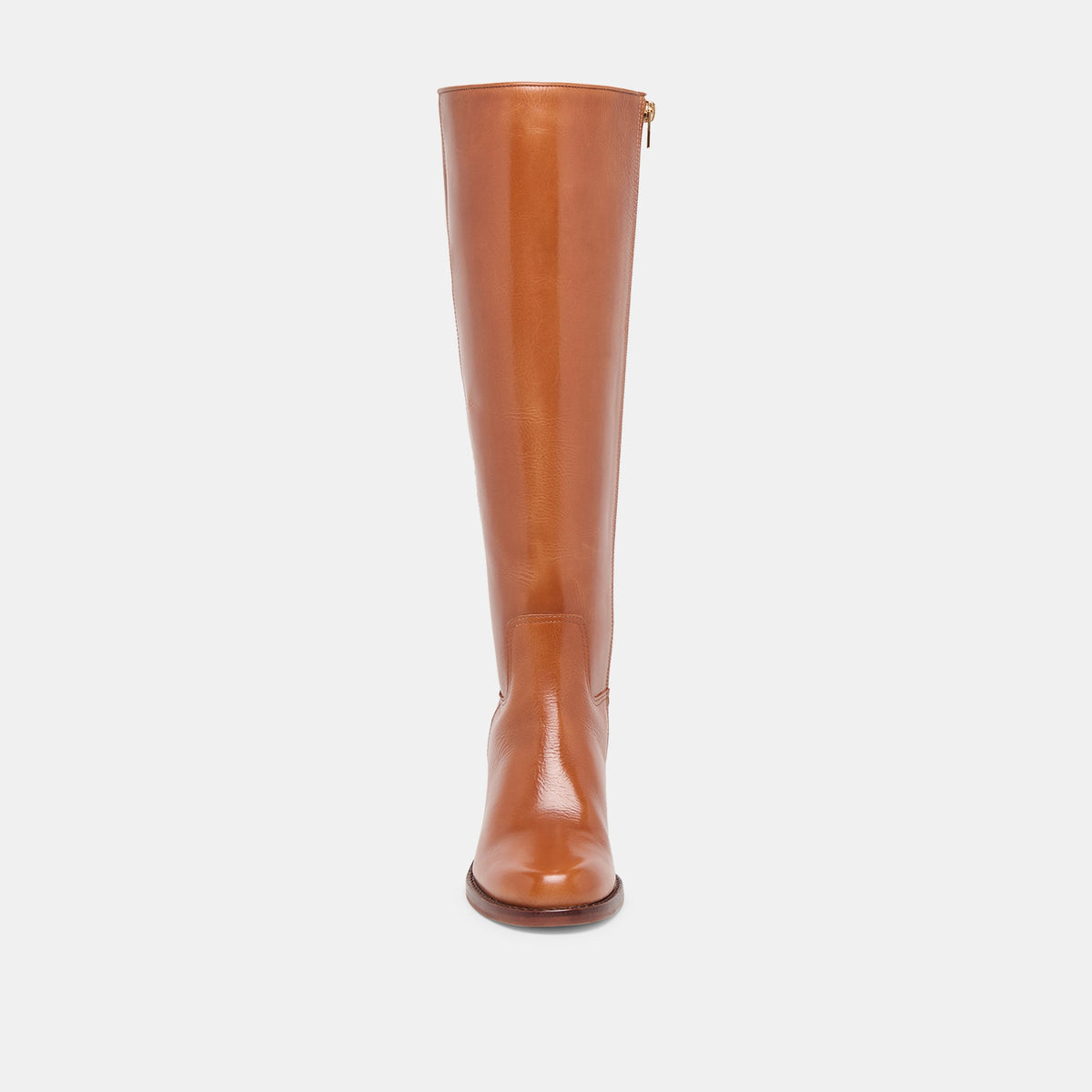 Lucyle Tan Leather Wide Calf Boots - Dolce Vita