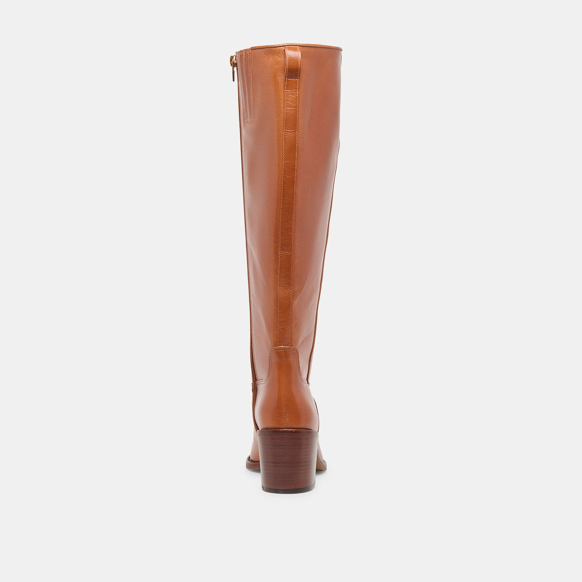 Lucyle Tan Leather Wide Calf Boots - Dolce Vita