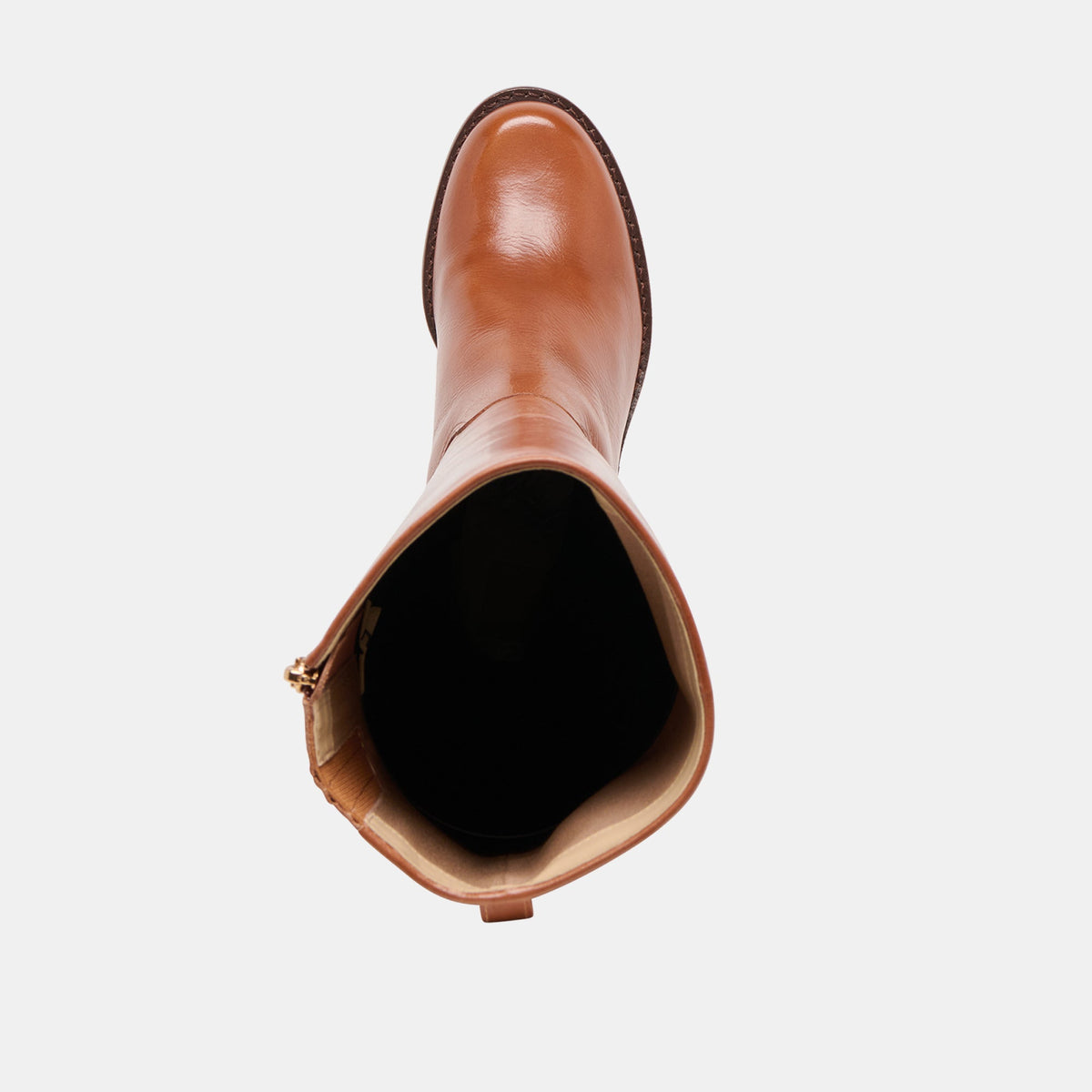 Lucyle Tan Leather Wide Calf Boots - Dolce Vita