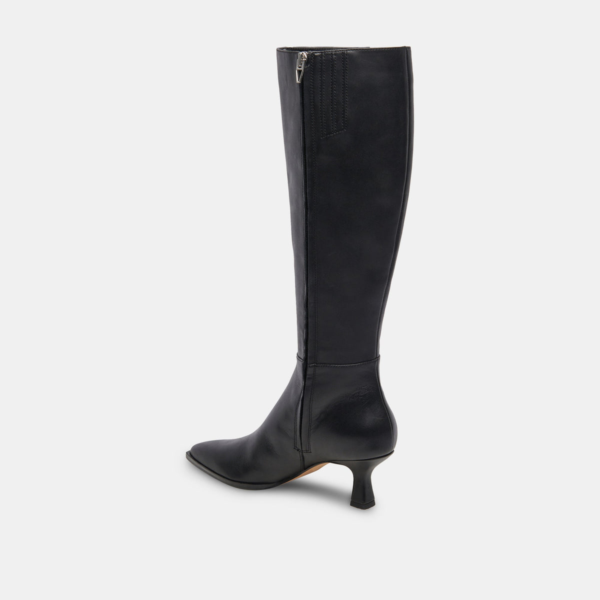 Auggie Black Leather Boots - Dolce Vita