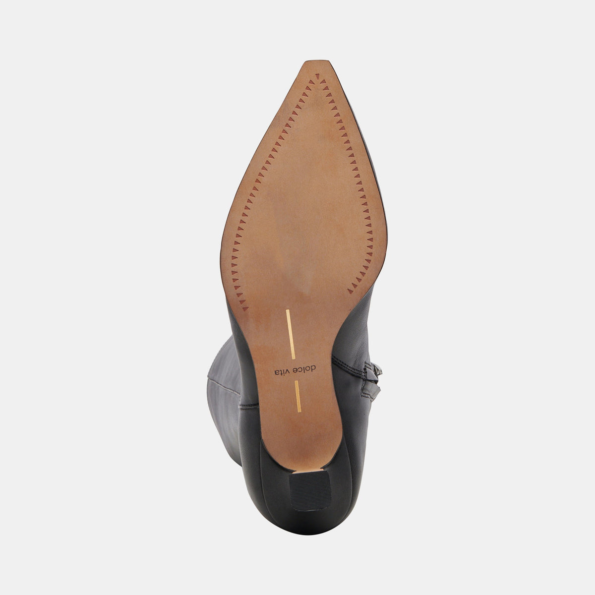 Auggie Black Leather Boots - Dolce Vita