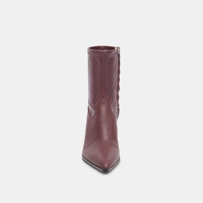 Arya Wine Leather Boots - Dolce Vita
