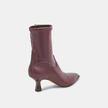 Arya Wine Leather Boots - Dolce Vita