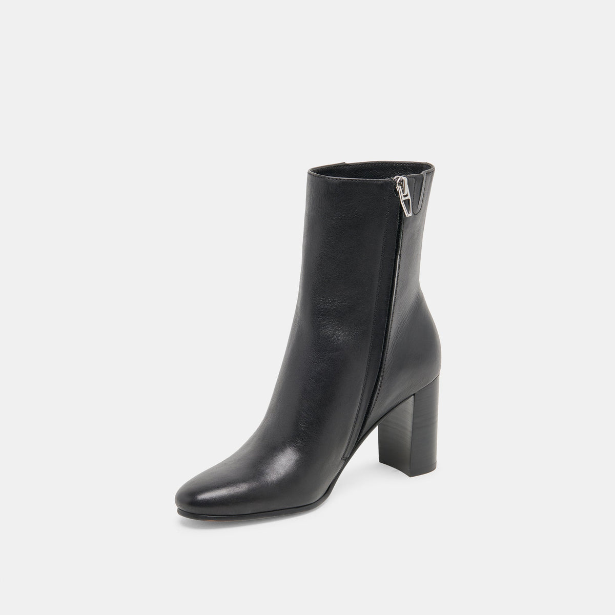 SUZY BOOTIES BLACK LEATHER - Dolce Vita