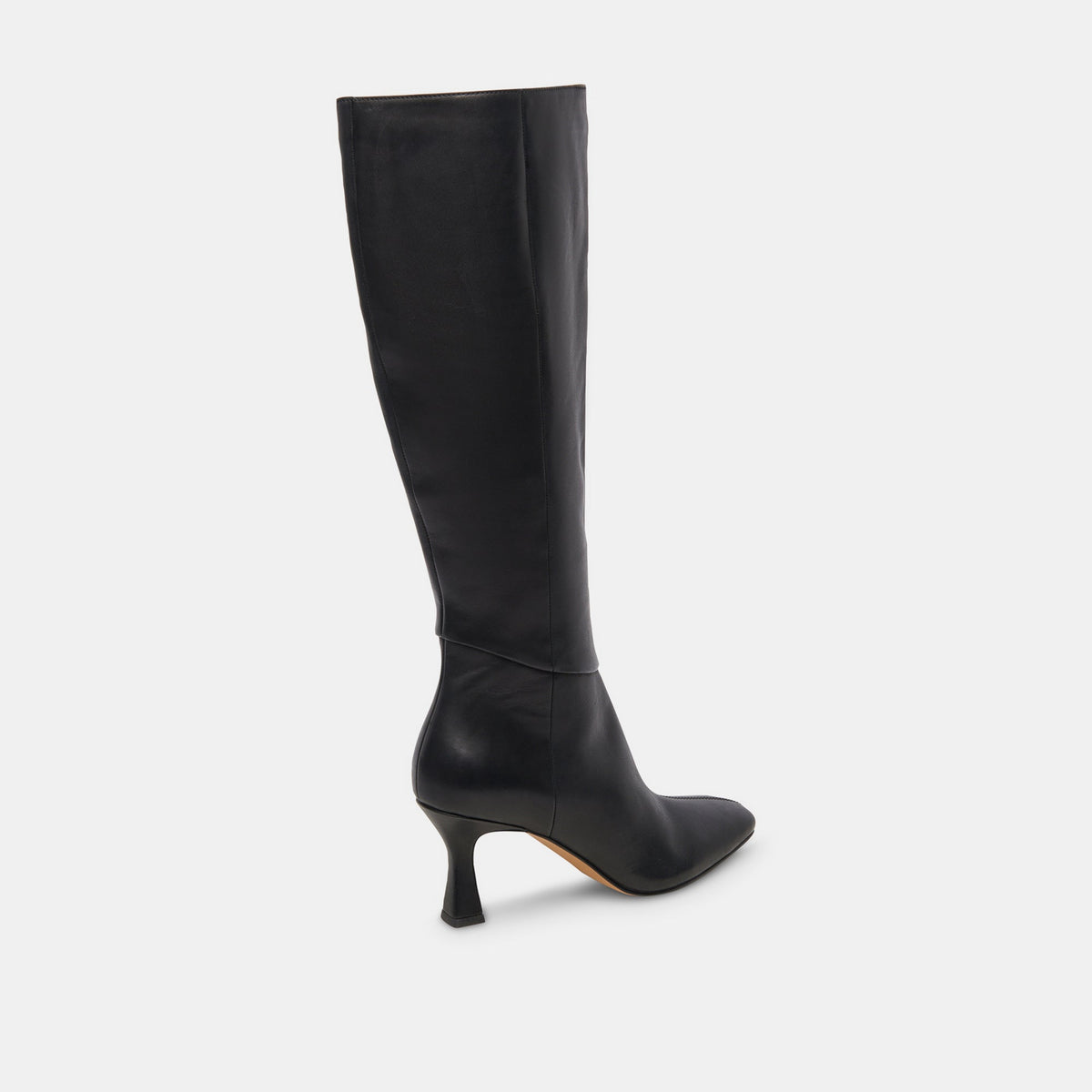 Gyra Wide Calf Black Leather Boots - Dolce Vita