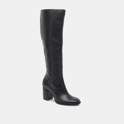 Fynn Boots Onyx Leather - Dolce Vita
