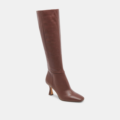 GYRA BOOTS CHOCOLATE LEATHER - Dolce Vita