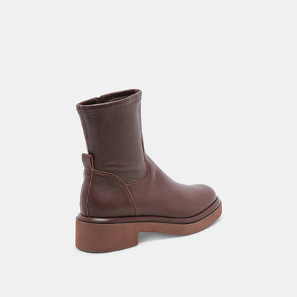 Simaya H2O Waterproof Mahogany Leather Boots - Dolce Vita