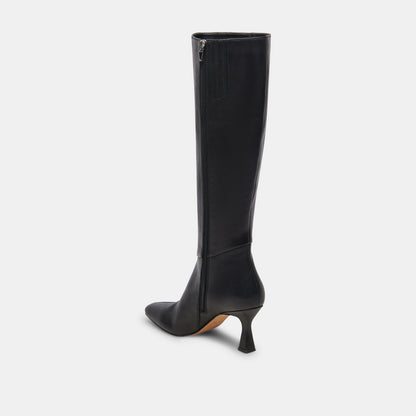 Gyra Extra Wide Calf Black Boots - Dolce Vita