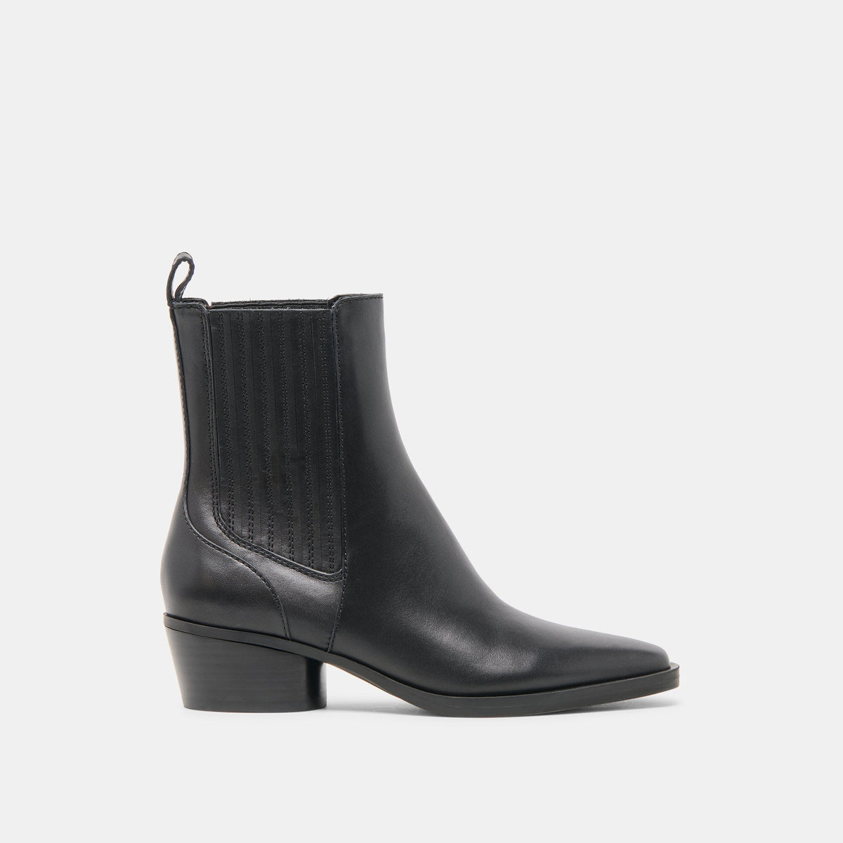 Faint H2O Waterproof Black Leather Booties - Dolce Vita
