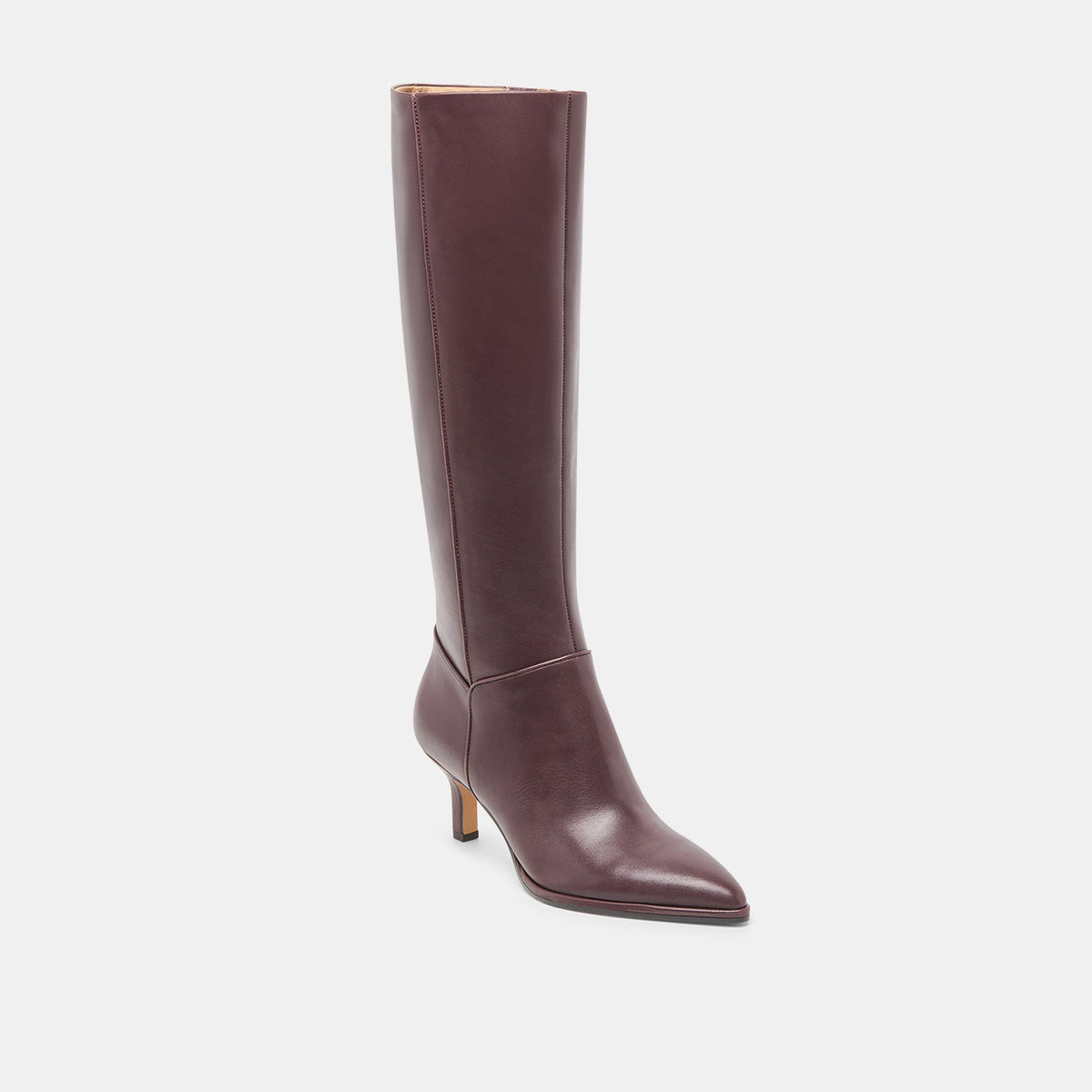 Aldy Mulberry Leather Boots - Dolce Vita