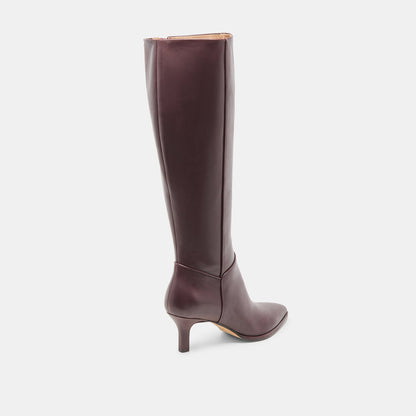 Aldy Mulberry Leather Boots - Dolce Vita