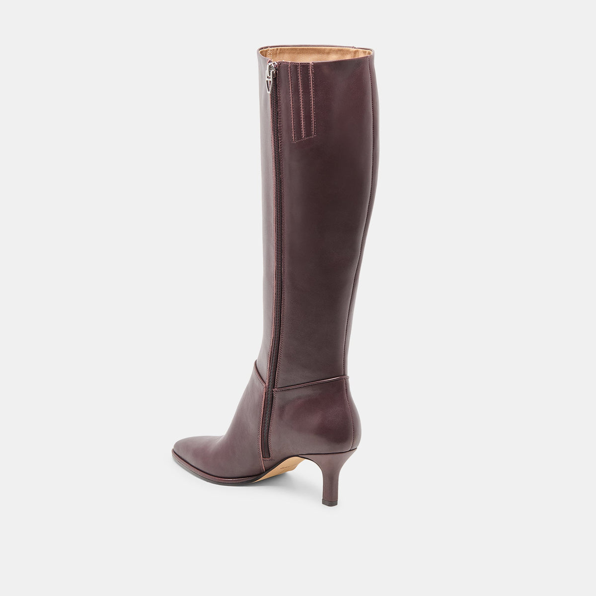 Aldy Mulberry Leather Boots - Dolce Vita