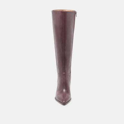 Aldy Mulberry Leather Boots - Dolce Vita