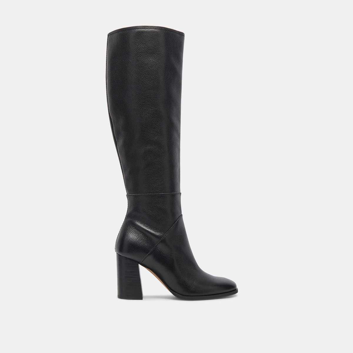 FYNN Wide Calf Boots Onyx Leather - Dolce Vita