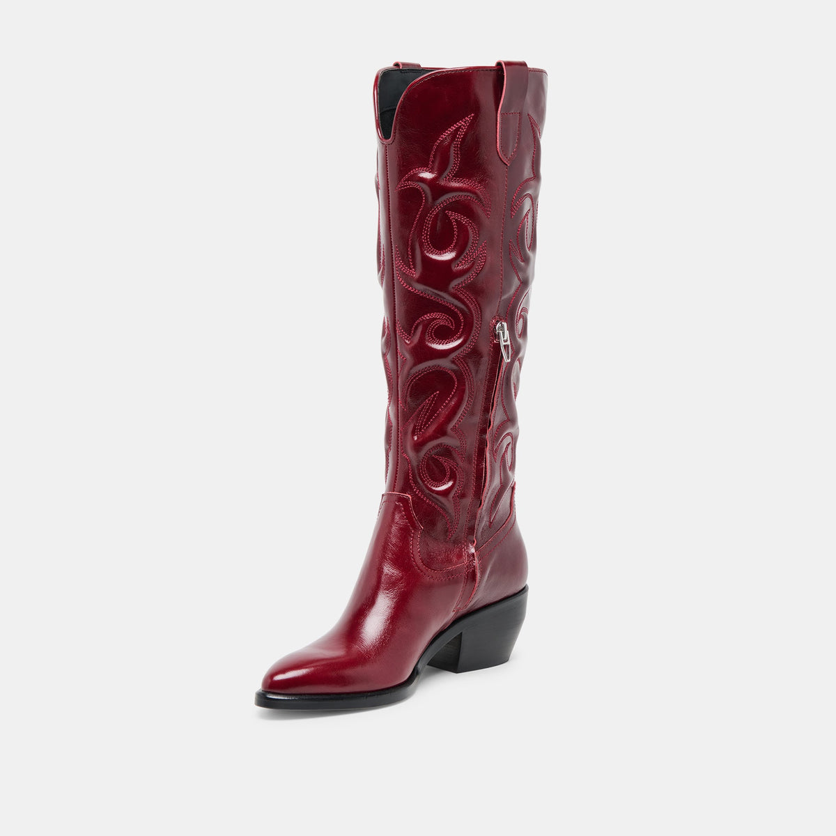 Mirla Oxblood Leather Boots - Dolce Vita