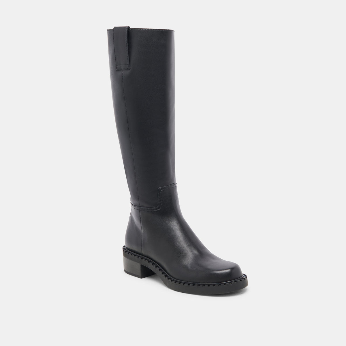 Glory H2O Waterproof Black Leather Wide Calf Boots - Dolce Vita
