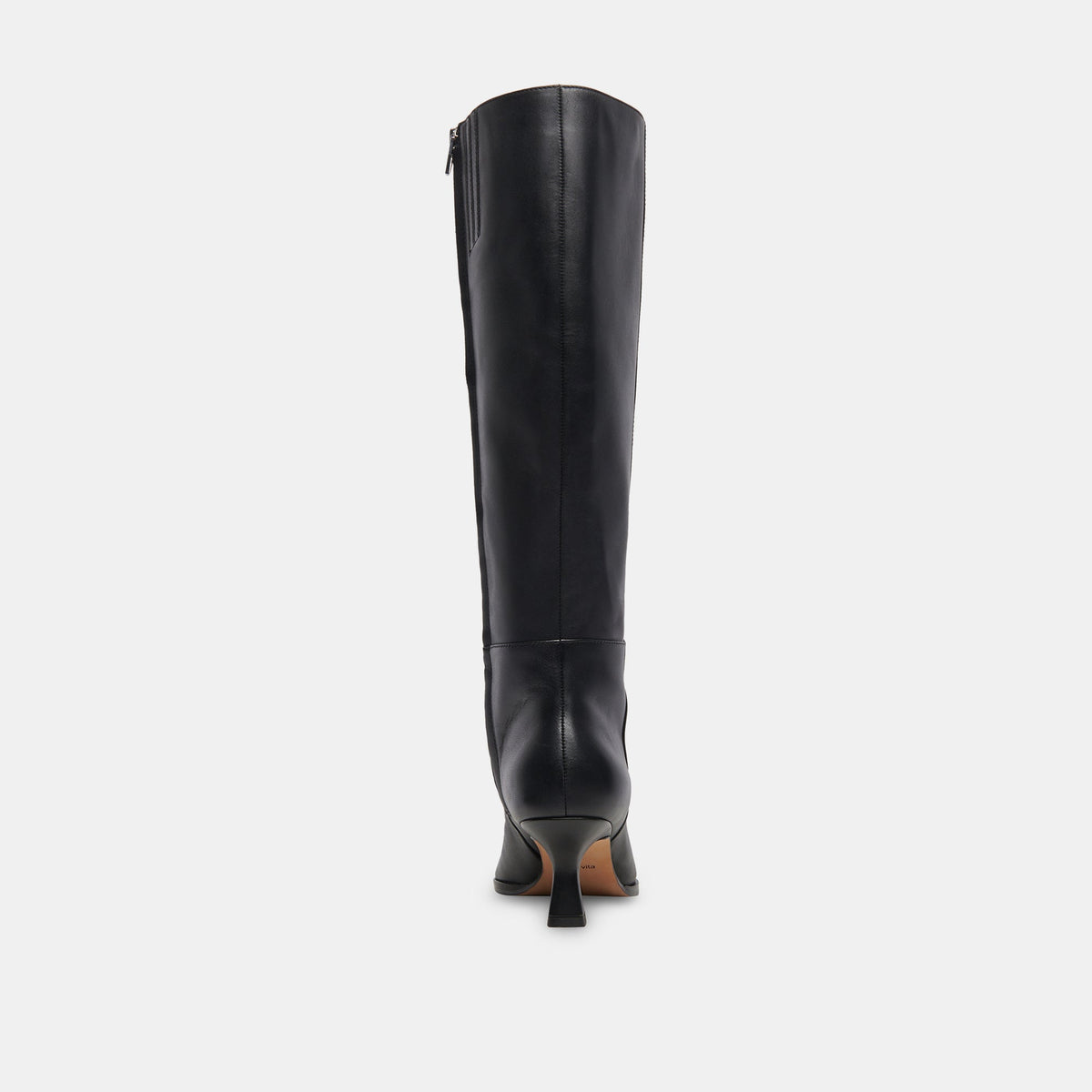 Auggie Black Leather Narrow Calf Boots - Dolce Vita