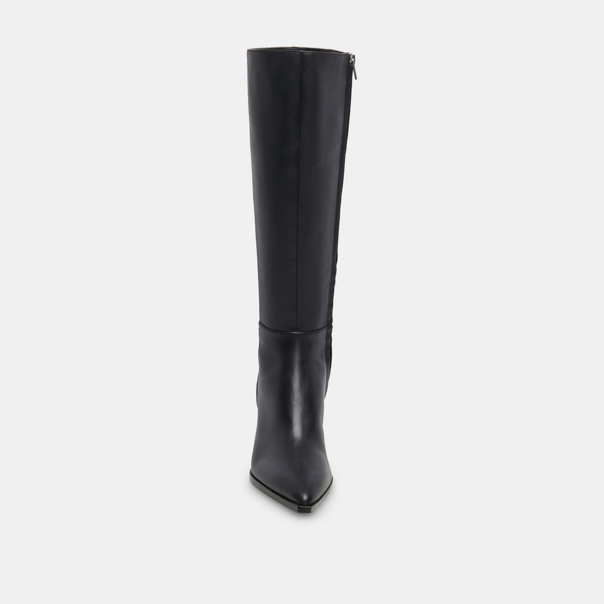 Auggie Black Leather Narrow Calf Boots - Dolce Vita