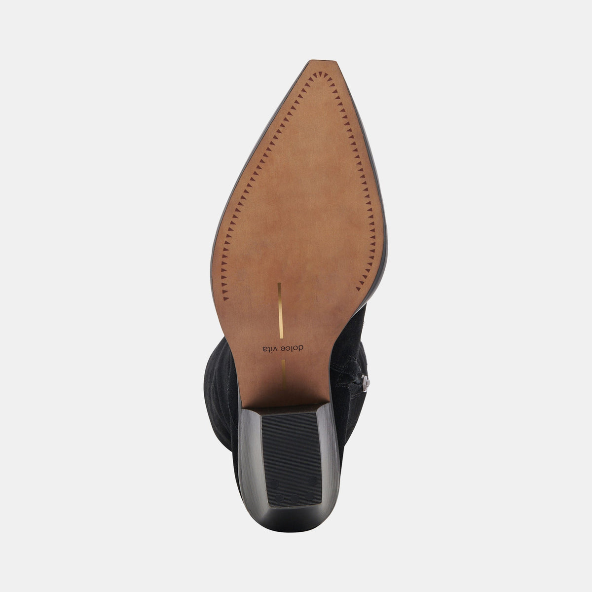 RAJ Wide Calf Boots Onyx Suede - Dolce Vita