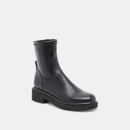 Simaya H2O Wide Black Leather Boots - Dolce Vita