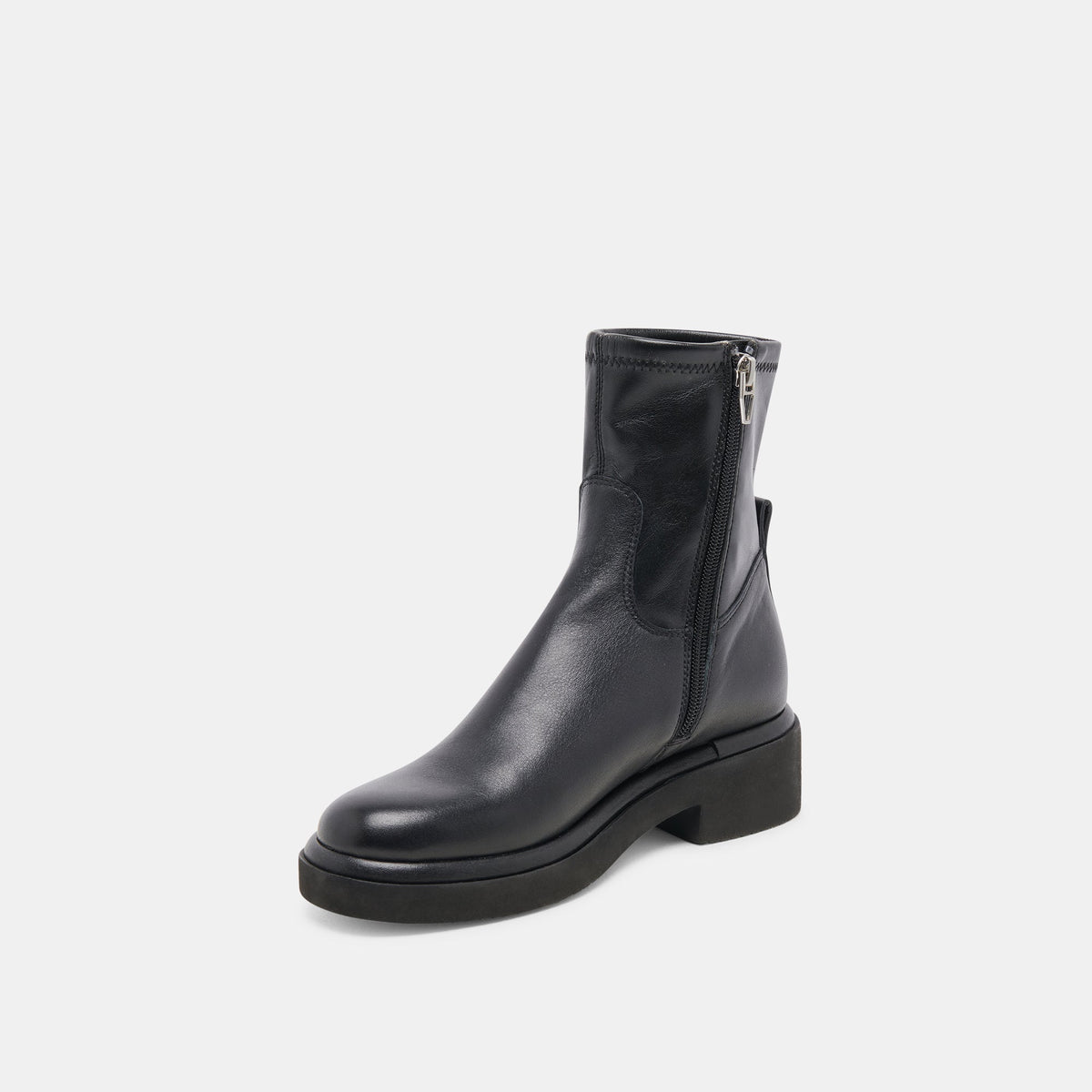 Simaya H2O Wide Black Leather Boots - Dolce Vita