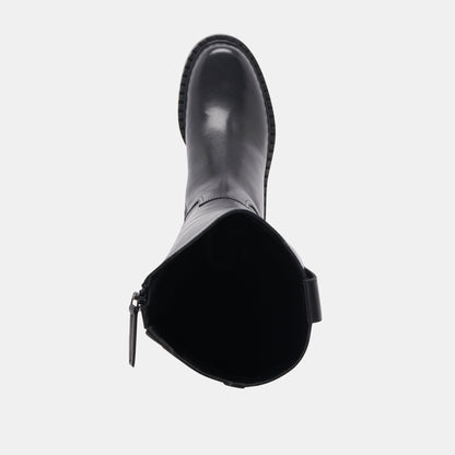 Glory H2O Waterproof Black Leather Extra Wide Calf Boots - Dolce Vita