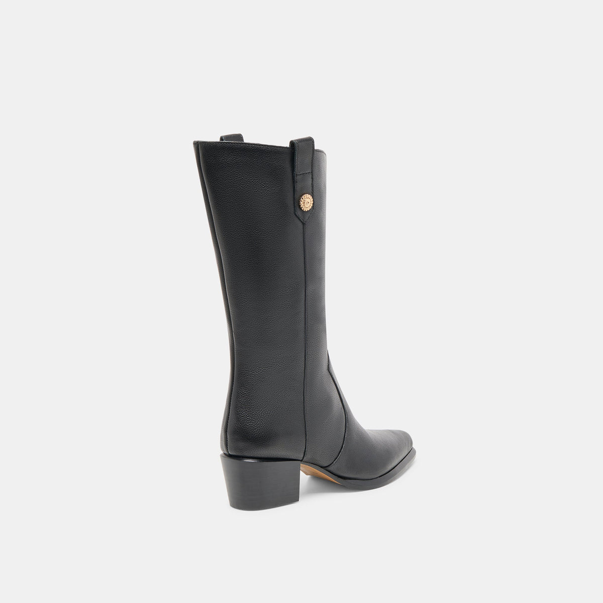 Vern Black Leather Boots - Dolce Vita
