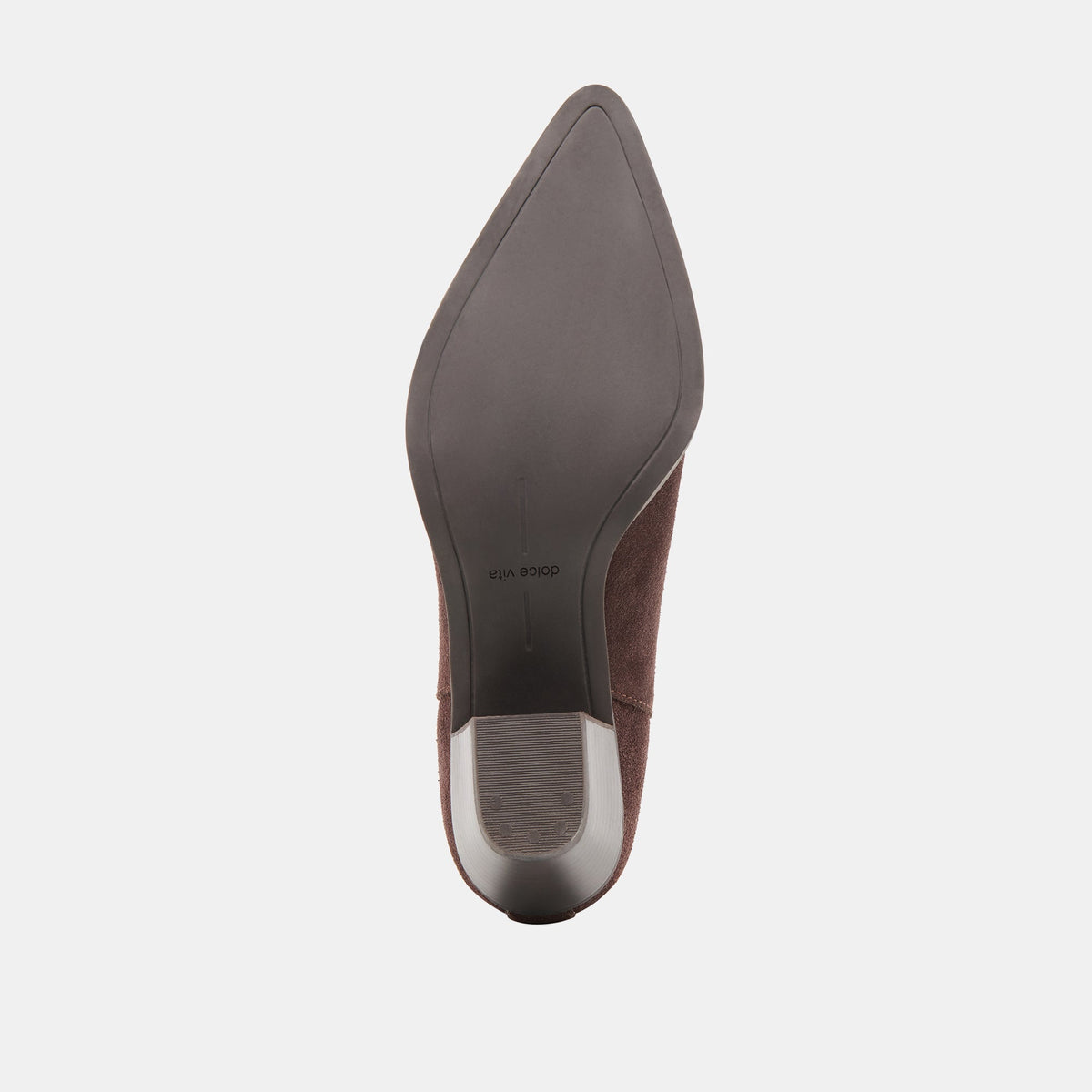 Slim Mahogany Suede Booties - Dolce Vita