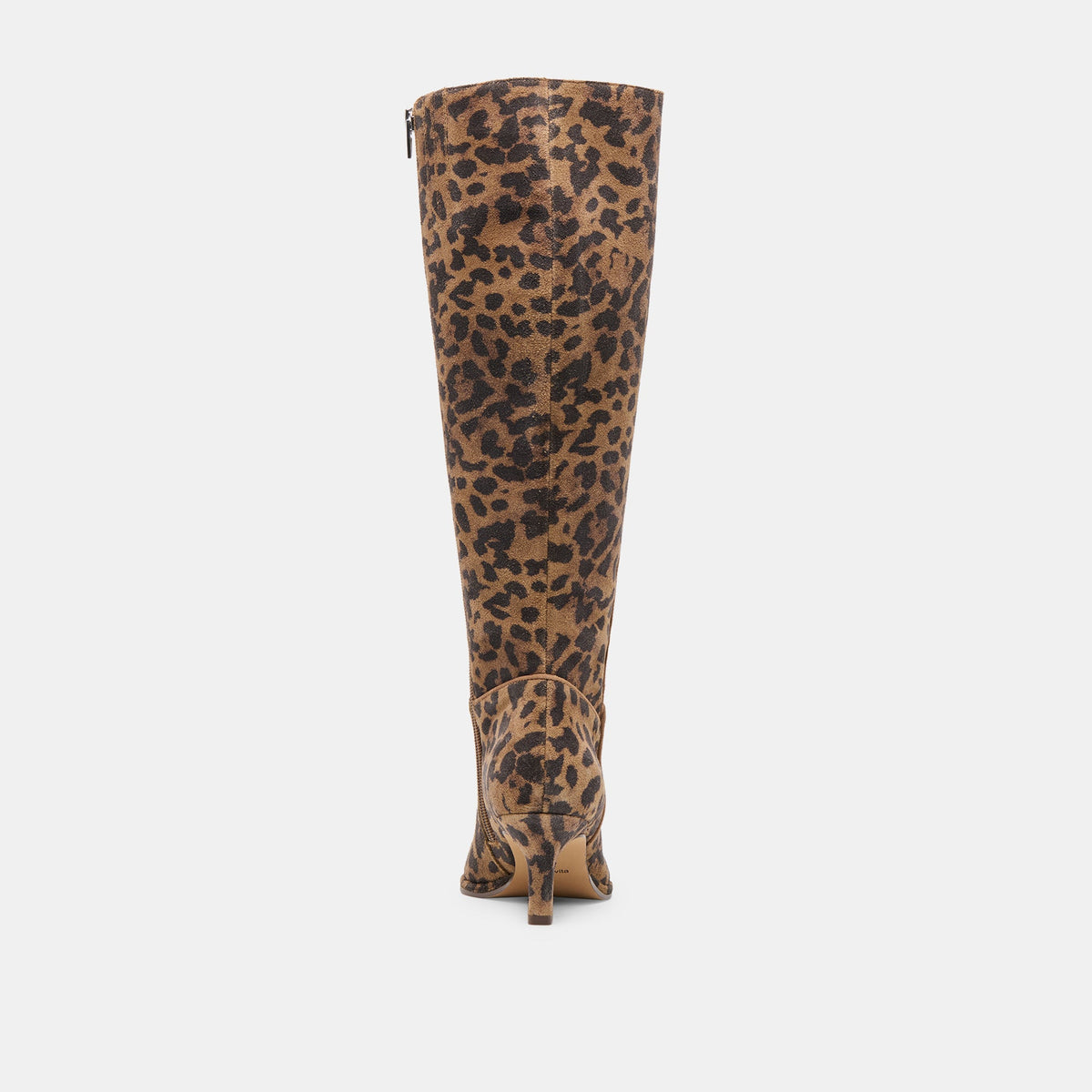 Aldy Brown Leopard Printed Suede Boots - Dolce Vita
