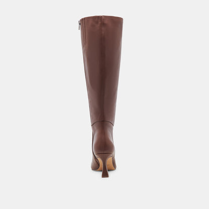 Gyra Extra Wide Calf Chocolate Boots - Dolce Vita