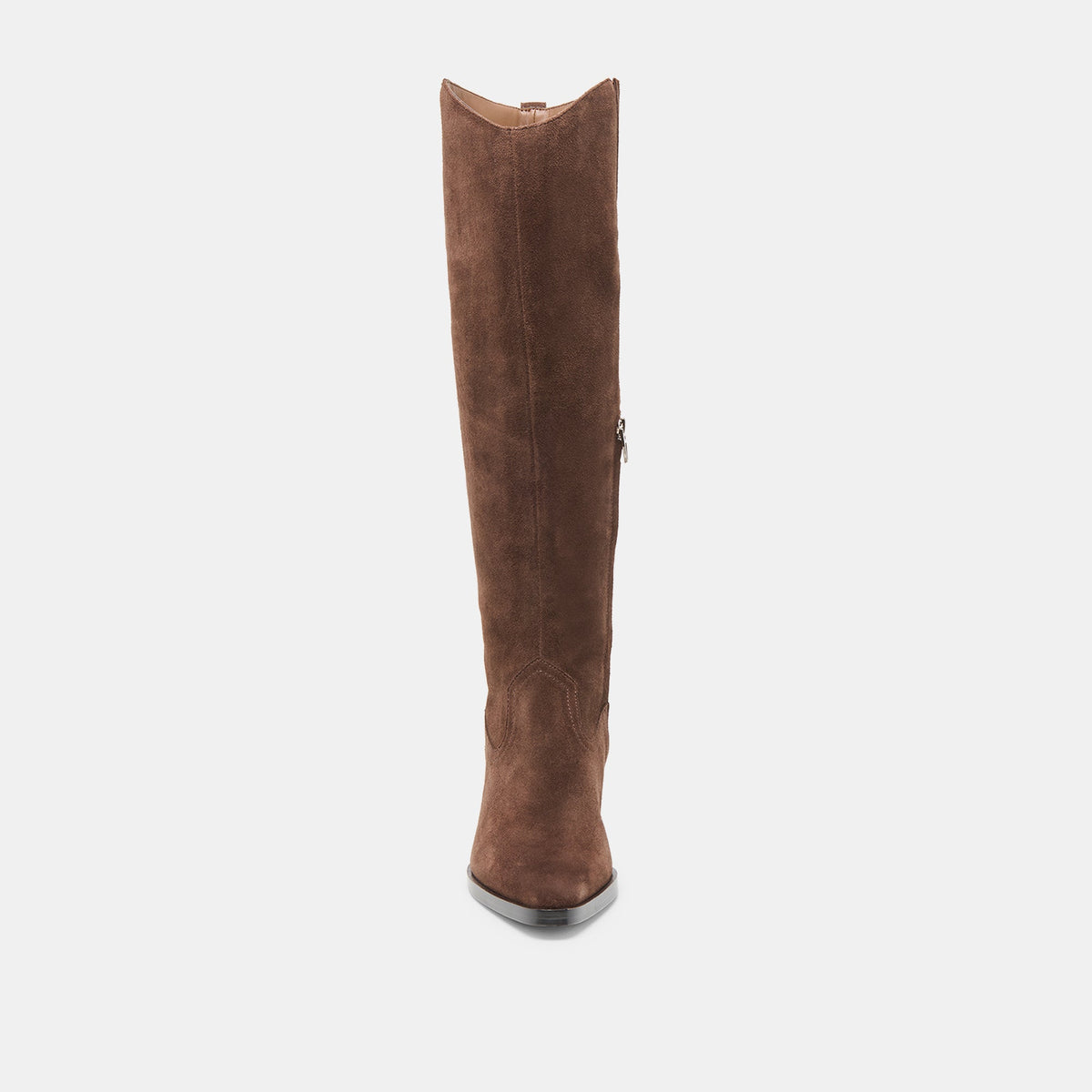 Virona H2O Waterproof Dk Brown Suede Wide Calf Boots - Dolce Vita