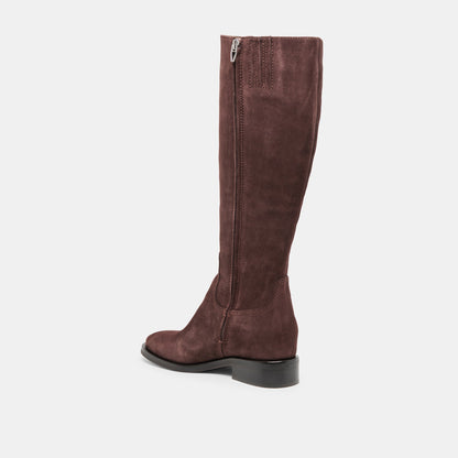 Kilian H2O Waterproof Mahogany Suede Wide Calf Boots - Dolce Vita