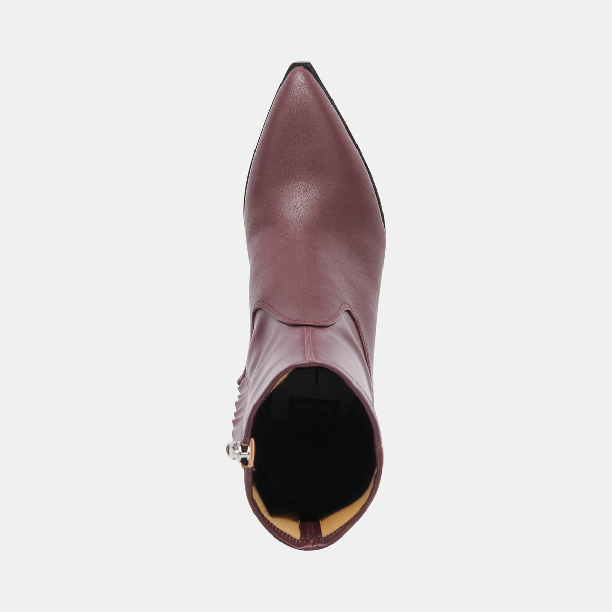 ARYA WIDE CALF BOOTS WINE LEATHER - Dolce Vita