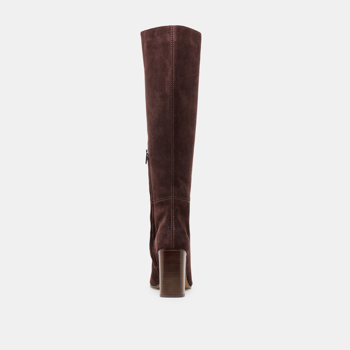 Hudsin Wide Calf Mahogany Suede Boots - Dolce Vita