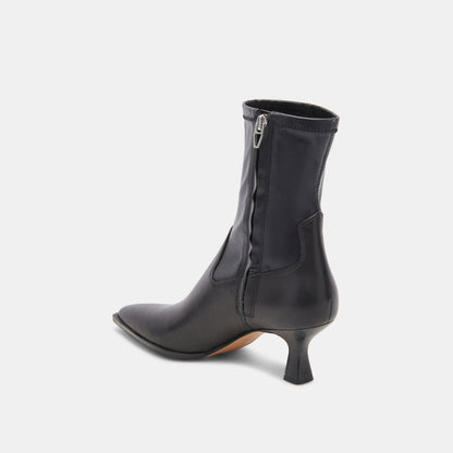 ARYA WIDE CALF BOOTS BLACK LEATHER - Dolce Vita