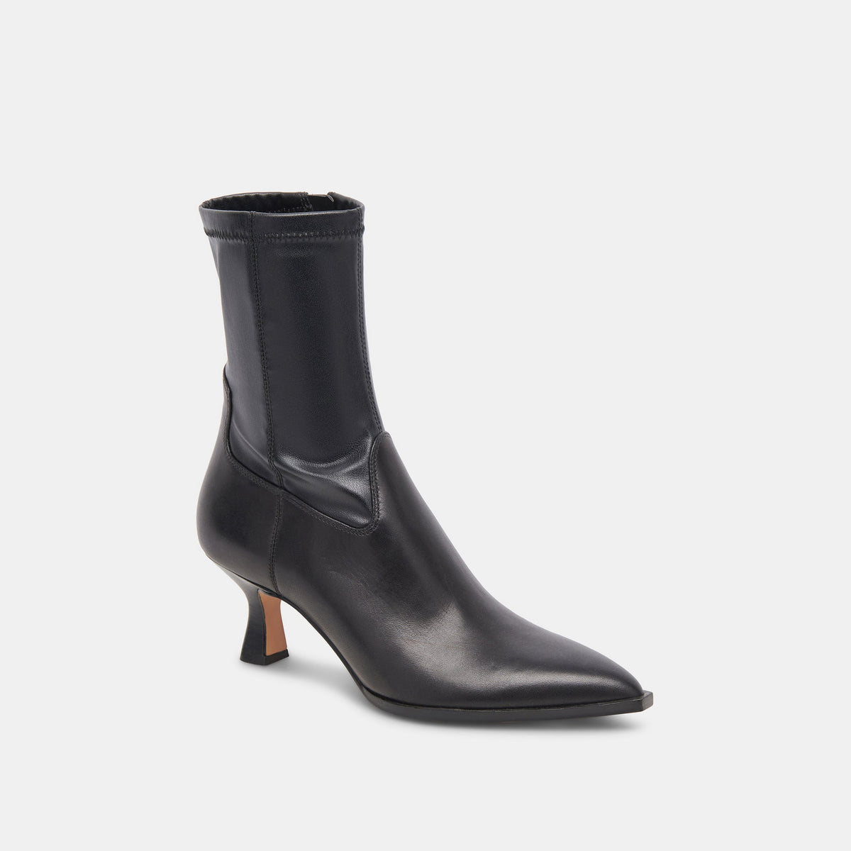 ARYA WIDE CALF BOOTS BLACK LEATHER - Dolce Vita