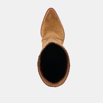 Jody Lt Brown Suede Boots - Dolce Vita