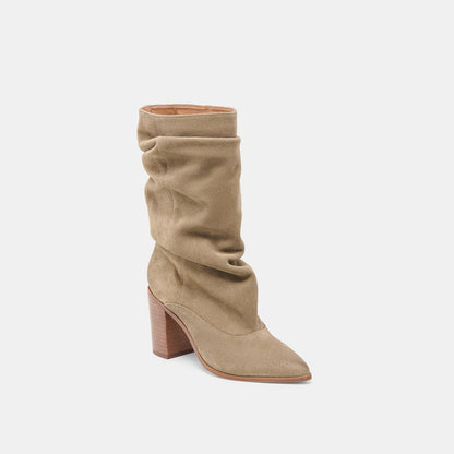Talina Olive Suede Boots - Dolce Vita