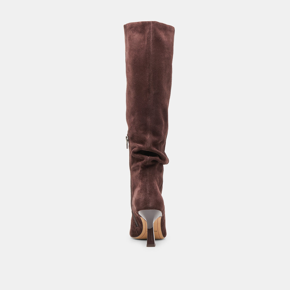 Lousa Mahogany Suede Wide Calf Boots - Dolce Vita