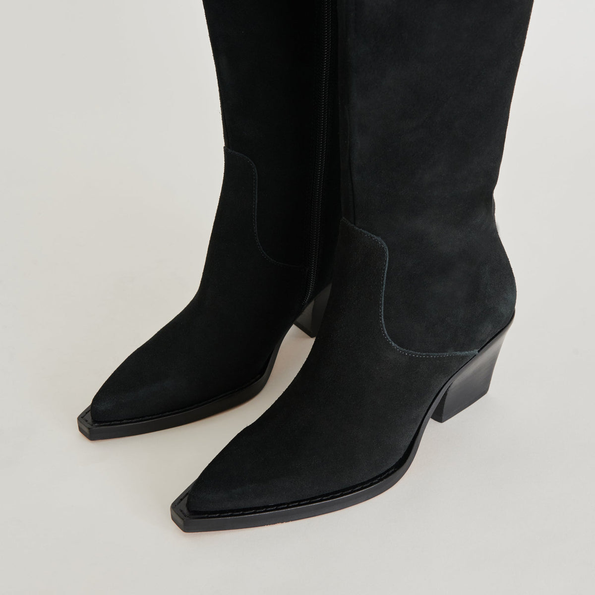 Raj Boots in Onyx Suede - Dolce Vita