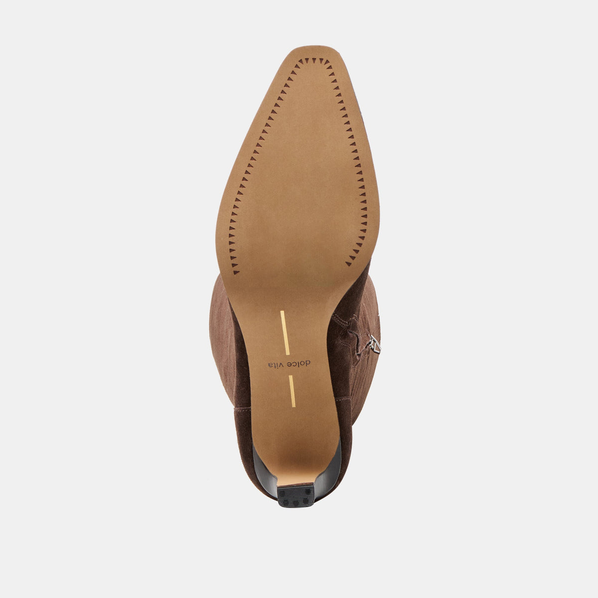 Emmi Dk Brown Suede Wide Calf Boots - Dolce Vita
