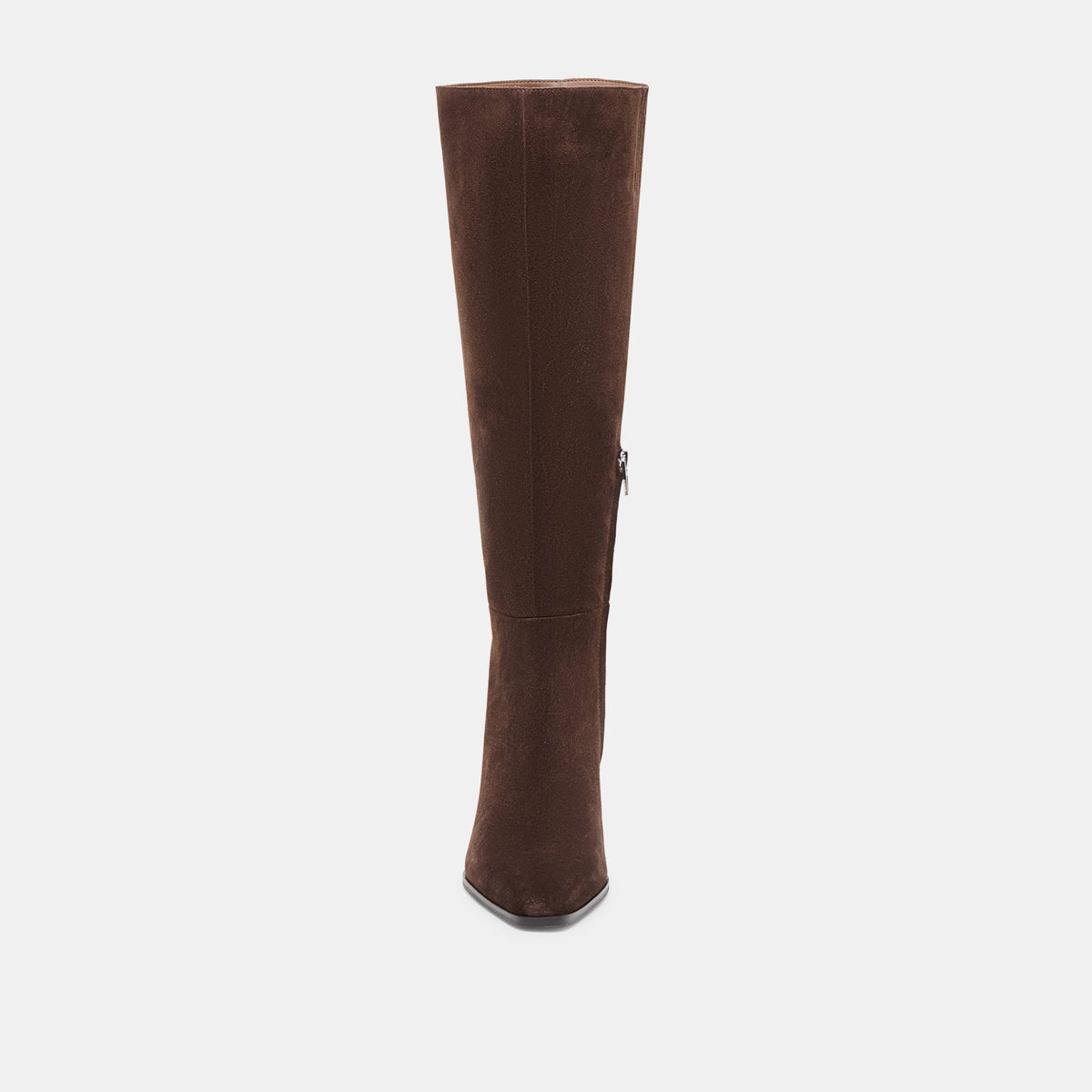 Emmi Dk Brown Suede Wide Calf Boots - Dolce Vita