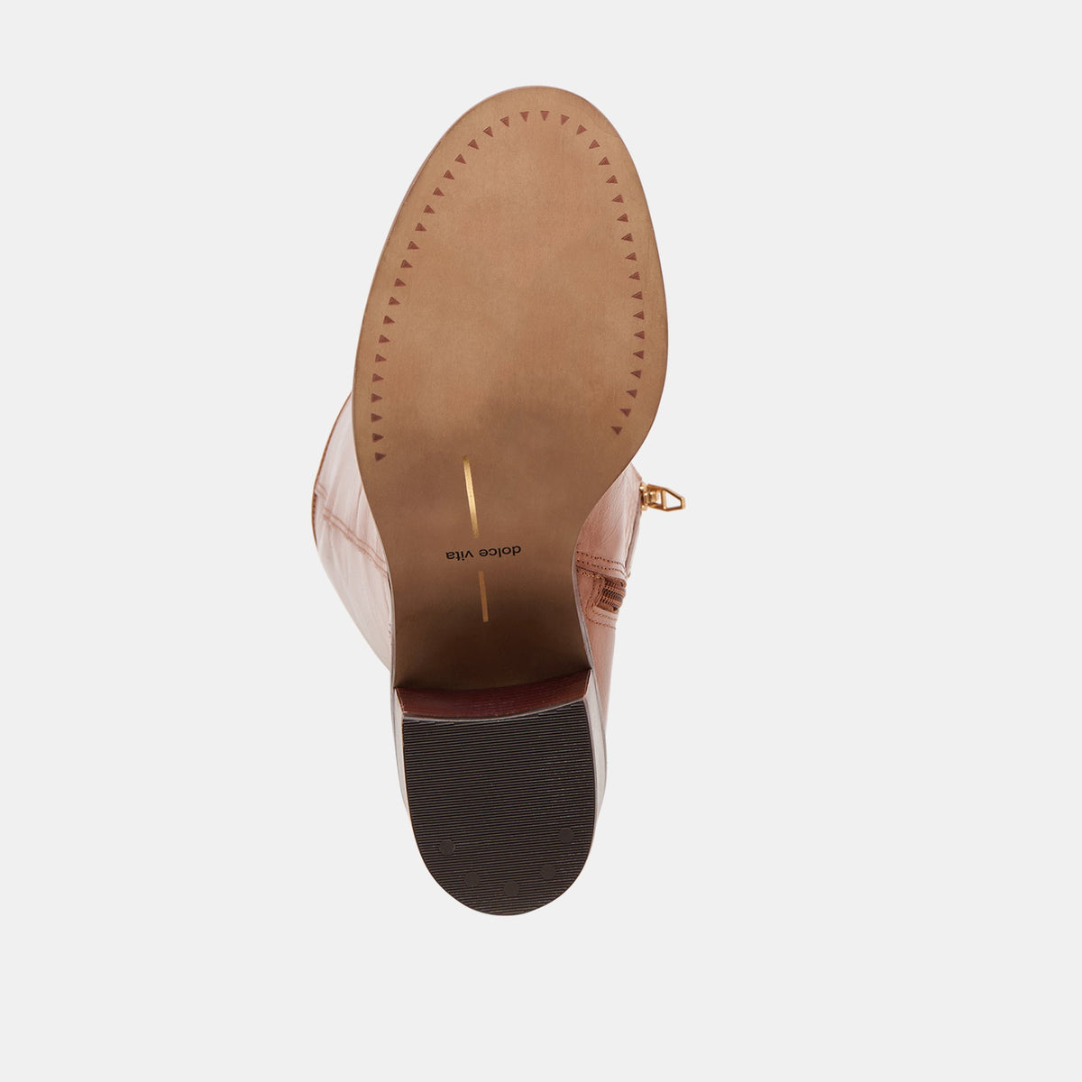 Lucyle Tan Leather Boots - Dolce Vita