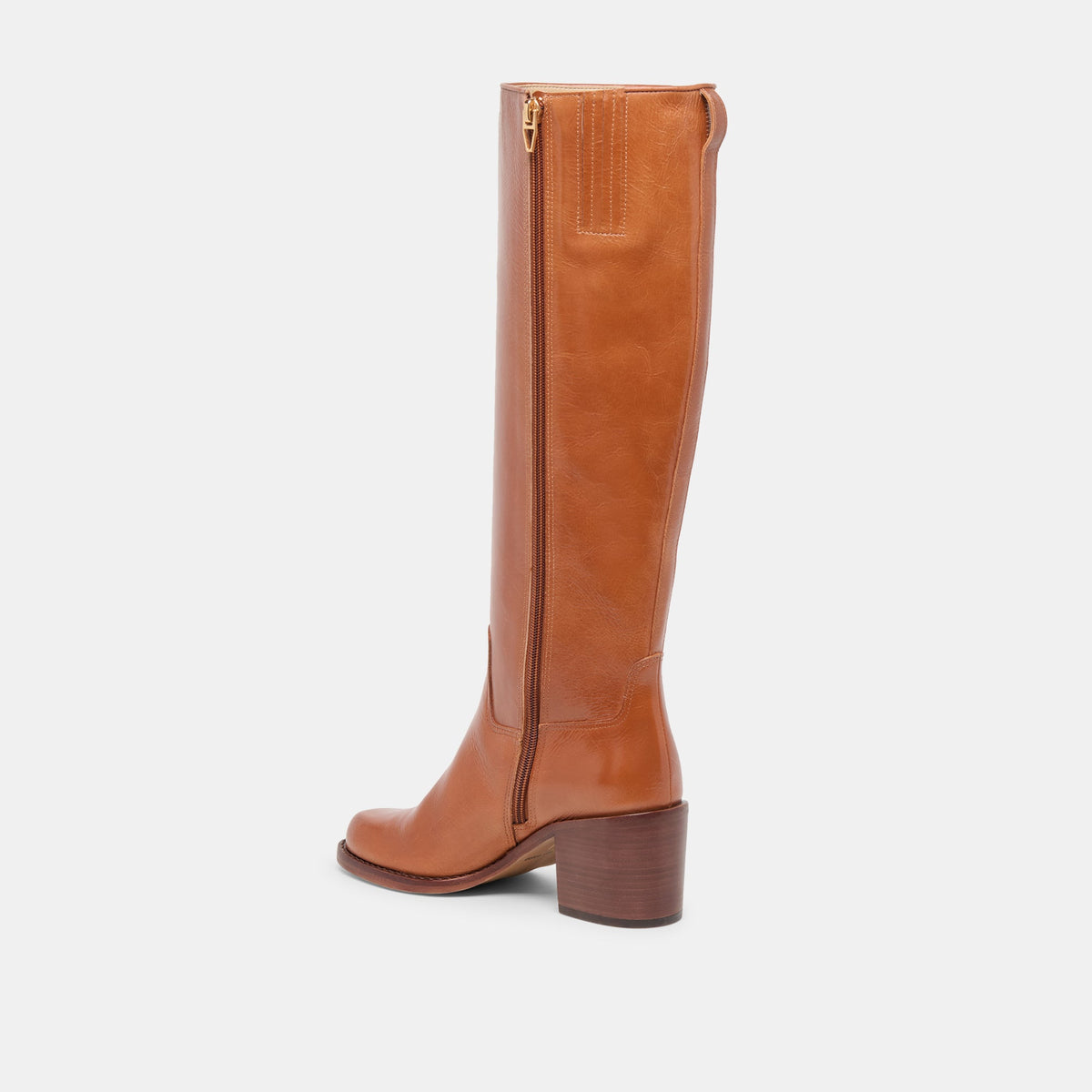 Lucyle Tan Leather Boots - Dolce Vita