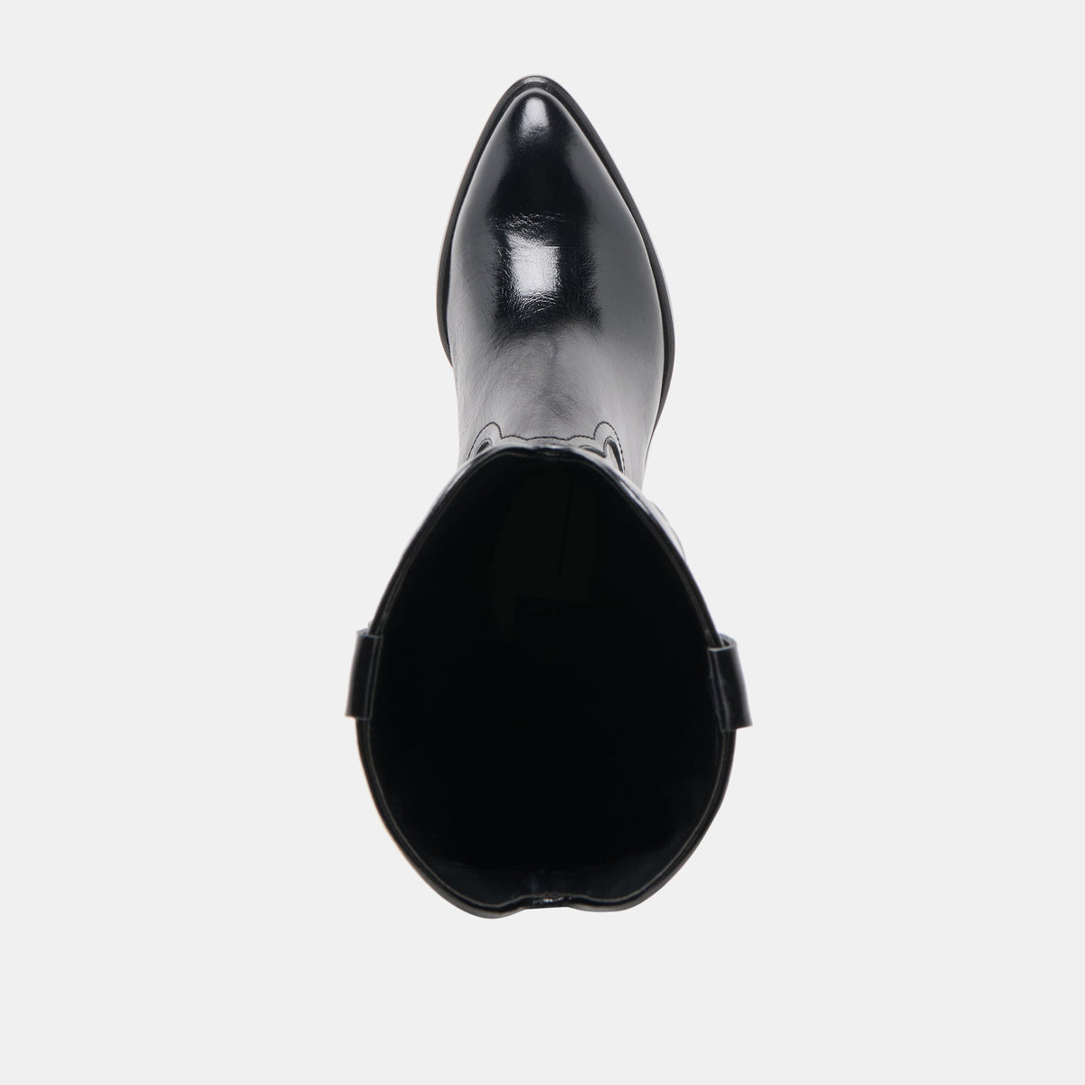 Mirla Black Leather Extra Wide Calf Boots - Dolce Vita