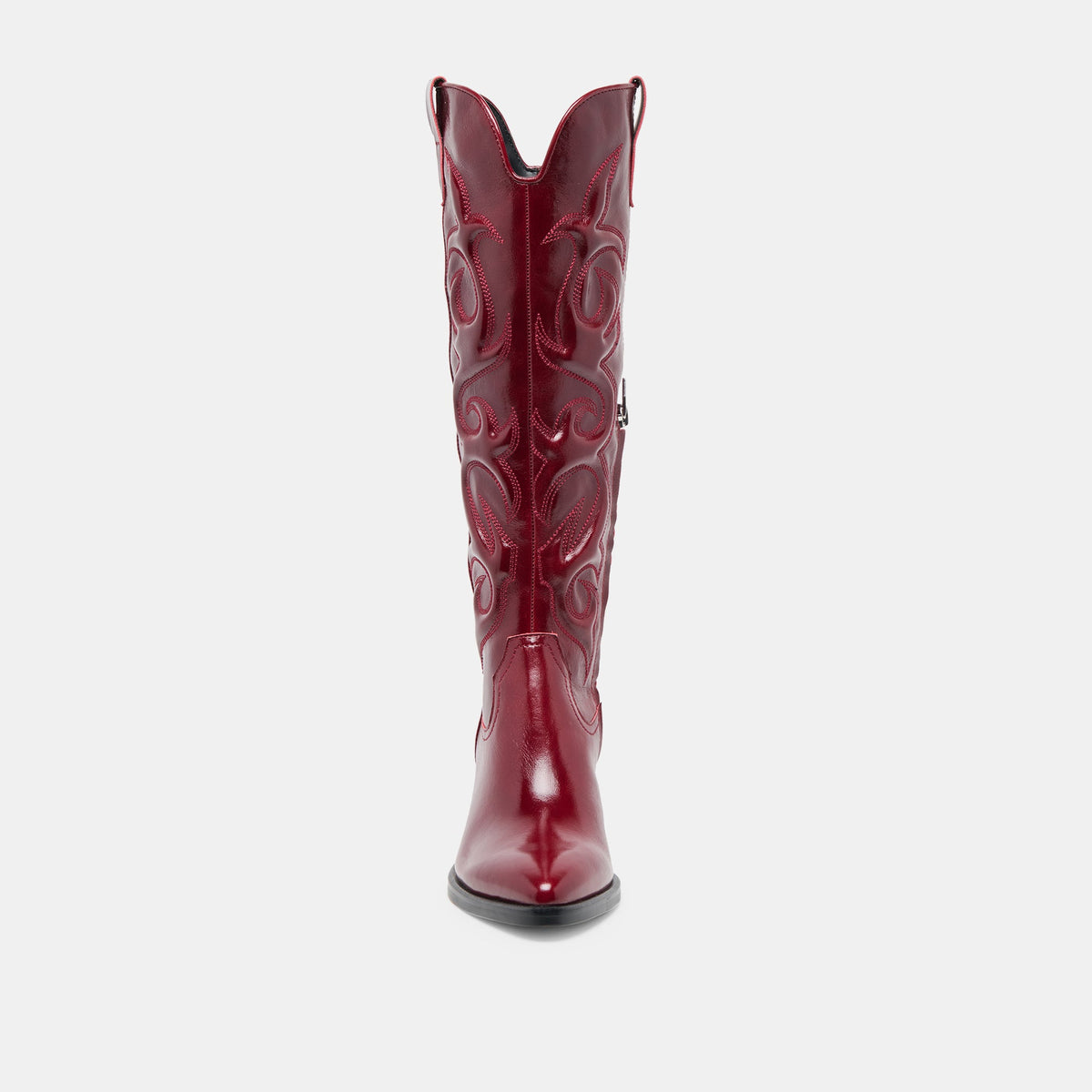 Mirla Oxblood Leather Extra Wide Calf Boots - Dolce Vita
