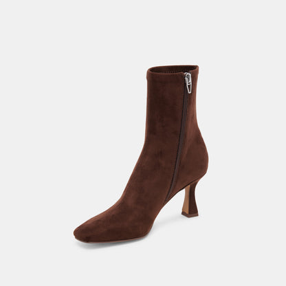 GLAMOR BOOTS DK BROWN STELLA SUEDE - Dolce Vita